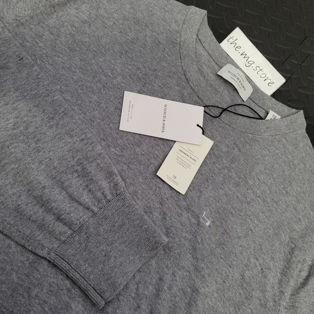 SCOTCH & SODA Jumper  Pullover Crewneck Cashmere Blend Melange Sweater Men's 2XL
